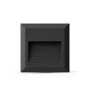 Oprawa schodowa 2W LED V-TAC czarna kwadrat 230V IP65 VT-1152 4000K 70lm